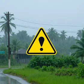 alerta amarelo de chuvas intensas em Barbacena