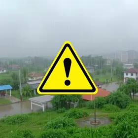 alerta de chuvas intensas em Barbacena