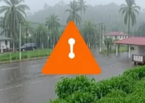 alerta laranja de chuvas intensas em Barbacena