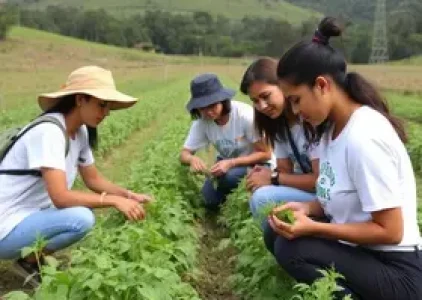 aula de campo em Agronomia