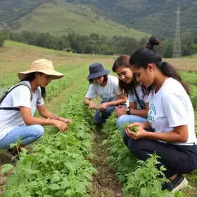 aula de campo em Agronomia